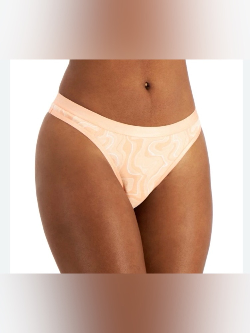 Jenni Peach Marble Bikini Panty NWT
